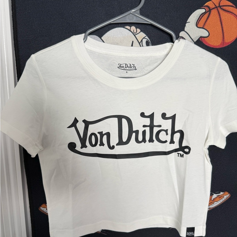 Von Dutch White Crop Top